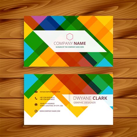 colorful images business cards.